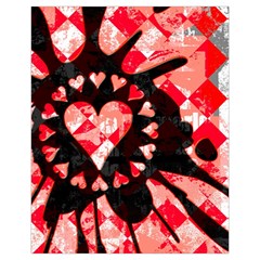 Love Heart Splatter Drawstring Pouch (XL) from UrbanLoad.com Front