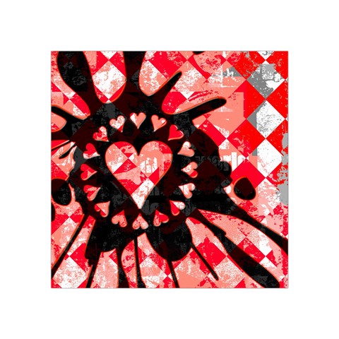 Love Heart Splatter Square Tapestry (Small) from UrbanLoad.com Front