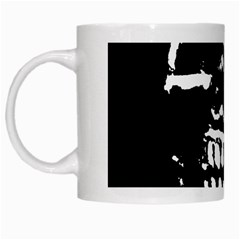 Morbid Skull White Mug from UrbanLoad.com Left