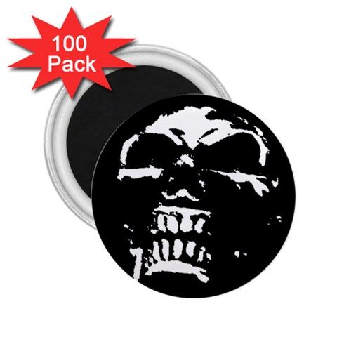 Morbid Skull 2.25  Magnet (100 pack)  from UrbanLoad.com Front