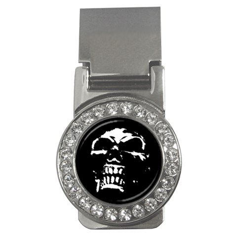Morbid Skull Money Clip (CZ) from UrbanLoad.com Front