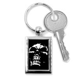Morbid Skull Key Chain (Rectangle)