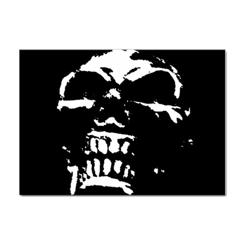 Morbid Skull Sticker A4 (10 pack) from UrbanLoad.com Front