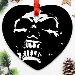 Morbid Skull Heart Ornament (Two Sides) from UrbanLoad.com Back