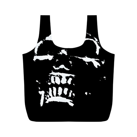 Morbid Skull Full Print Recycle Bag (M) from UrbanLoad.com Front