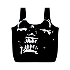 Morbid Skull Full Print Recycle Bag (M) from UrbanLoad.com Back