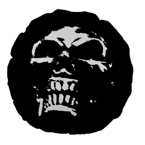 Morbid Skull Large 18  Premium Flano Round Cushion  from UrbanLoad.com Front