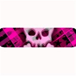 Pink Plaid Skull Large Bar Mat