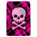 Pink Plaid Skull Removable Flap Cover (L)