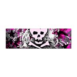 Pink Skull Splatter Sticker Bumper (100 pack)