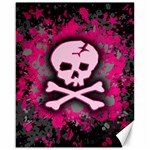 Pink Skull Star Splatter Canvas 16  x 20 