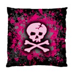 Pink Skull Star Splatter Standard Cushion Case (Two Sides)