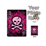 Pink Skull Star Splatter Playing Cards 54 Designs (Mini)