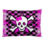 Pink Star Skull Pillow Case (Two Sides)