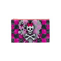 Princess Skull Heart Cosmetic Bag (Small) from UrbanLoad.com Front