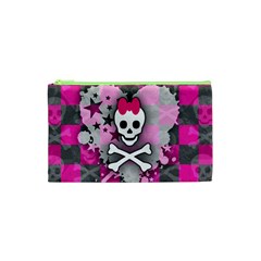 Princess Skull Heart Cosmetic Bag (XS) from UrbanLoad.com Front