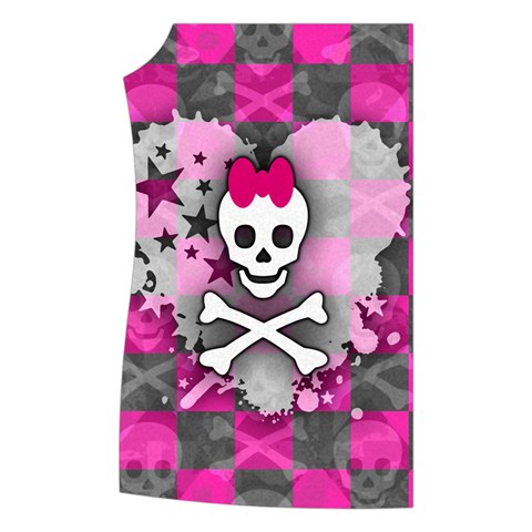 Princess Skull Heart Women s Button Up Vest from UrbanLoad.com Front Right