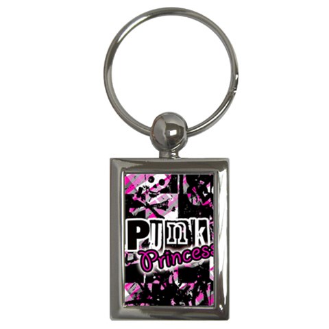 Punk Princess Key Chain (Rectangle) from UrbanLoad.com Front