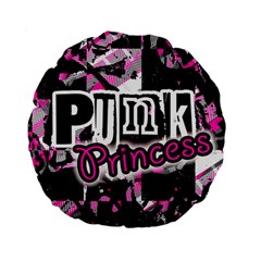 Punk Princess Standard 15  Premium Round Cushion  from UrbanLoad.com Back