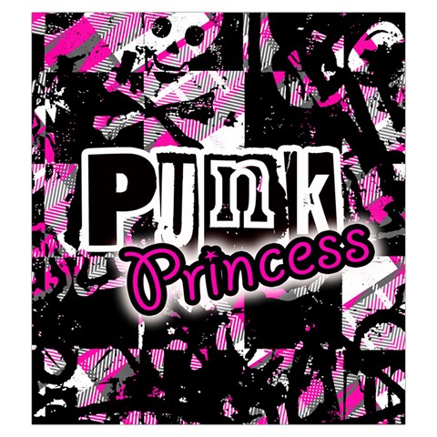 Punk Princess Drawstring Pouch (Large) from UrbanLoad.com Front