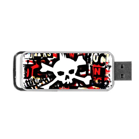 Punk Skull Portable USB Flash (One Side) from UrbanLoad.com Front