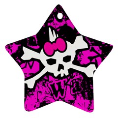 Punk Skull Princess Star Ornament (Two Sides) from UrbanLoad.com Front