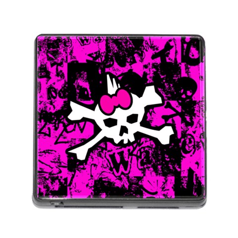 Punk Skull Princess Memory Card Reader (Square 5 Slot) from UrbanLoad.com Front