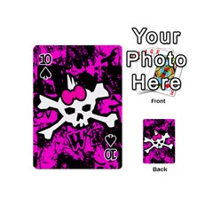 Punk Skull Princess Playing Cards 54 Designs (Mini) from UrbanLoad.com Front - Spade10