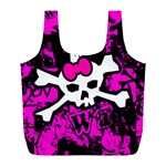 Punk Skull Princess Full Print Recycle Bag (L)