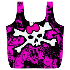 Punk Skull Princess Full Print Recycle Bag (XL) from UrbanLoad.com Front