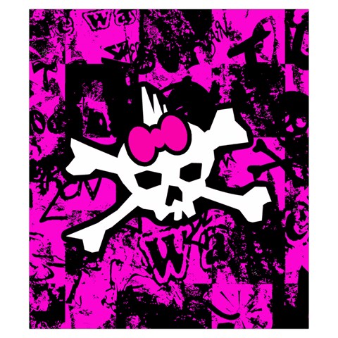 Punk Skull Princess Drawstring Pouch (Small) from UrbanLoad.com Front