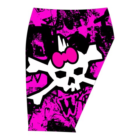 Punk Skull Princess Midi Wrap Pencil Skirt from UrbanLoad.com  Front Right 