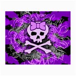 Purple Girly Skull Small Glasses Cloth (2 Sides)