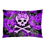 Purple Girly Skull Pillow Case (Two Sides)