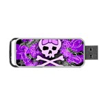 Purple Girly Skull Portable USB Flash (One Side)