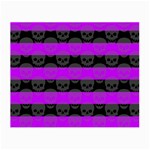 Purple Goth Skulls  Small Glasses Cloth