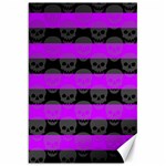 Purple Goth Skulls  Canvas 20  x 30 