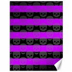 Purple Goth Skulls  Canvas 36  x 48 