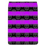 Purple Goth Skulls  Removable Flap Cover (S)
