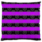 Purple Goth Skulls  Standard Flano Cushion Case (Two Sides)