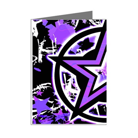 Purple Star Mini Greeting Cards (Pkg of 8) from UrbanLoad.com Right