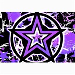 Purple Star Canvas 12  x 18 