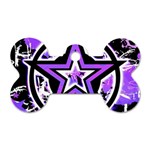 Purple Star Dog Tag Bone (One Side)