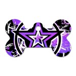Purple Star Dog Tag Bone (Two Sides)
