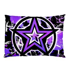 Purple Star Pillow Case (Two Sides) from UrbanLoad.com Back