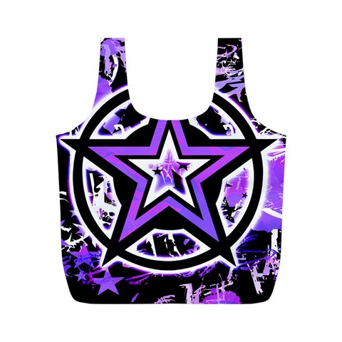Purple Star Full Print Recycle Bag (M) from UrbanLoad.com Back