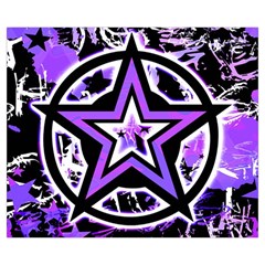 Purple Star Medium Tote Bag from UrbanLoad.com Front