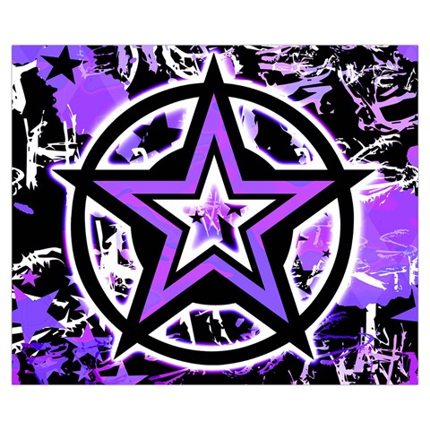 Purple Star Medium Tote Bag from UrbanLoad.com Back