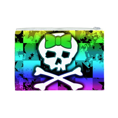 Rainbow Skull Cosmetic Bag (Large) from UrbanLoad.com Back
