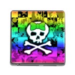 Rainbow Skull Memory Card Reader (Square 5 Slot)